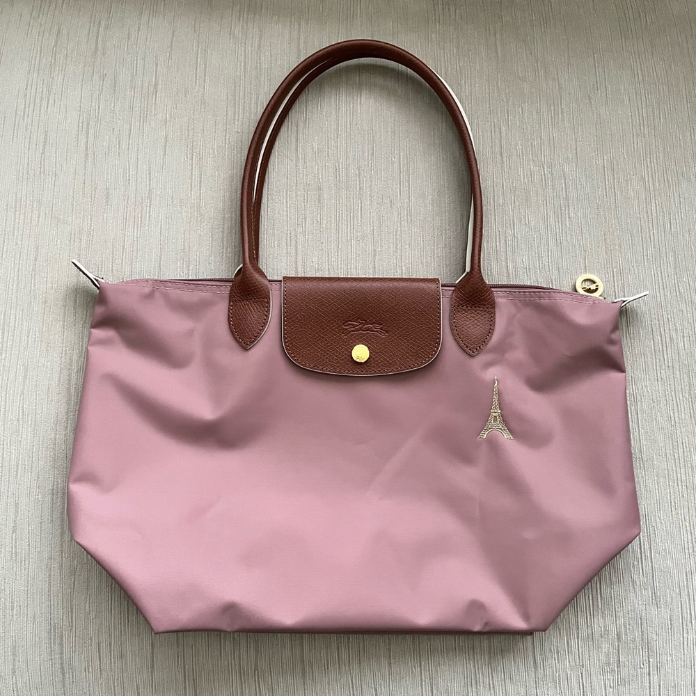 Le Pliage Small Shoulder Tote Limited Edition Eiffel Tower